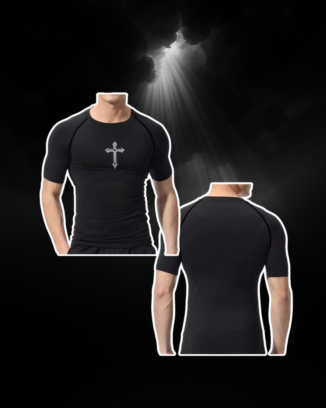 CRUCIFIX COMPRESSION TEE