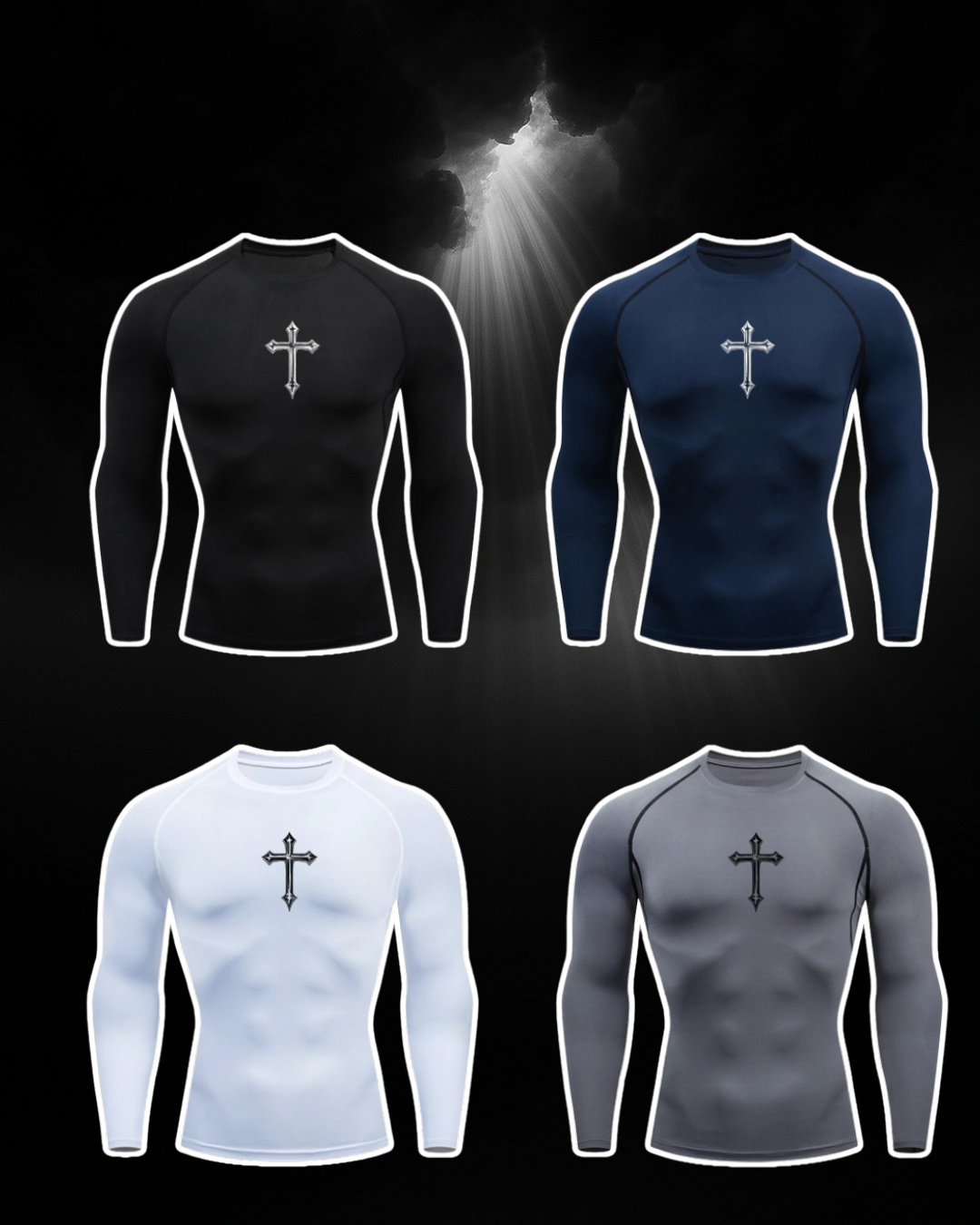 CRUCIFIX COMPRESSION TEE