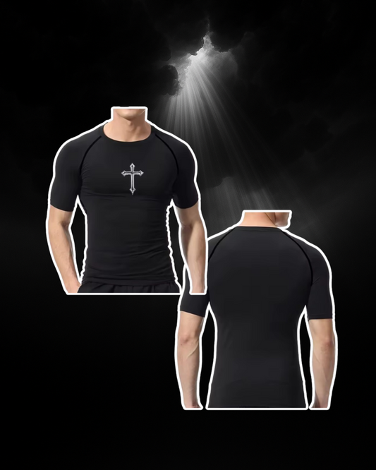 CRUCIFIX COMPRESSION TEE